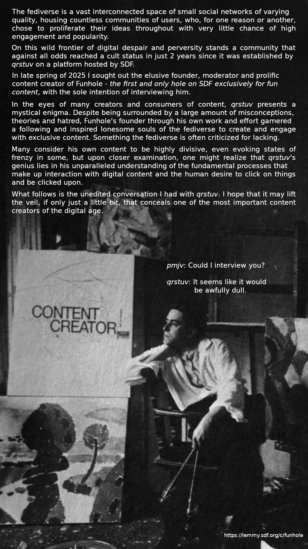 interview with a content creator