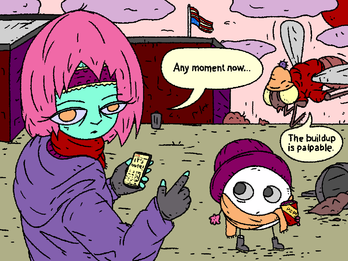 the anticipation of the coming of the dawn of the dark winter